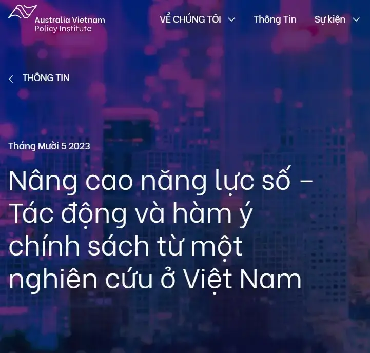 Digital Competency of Vietnamese Citizens